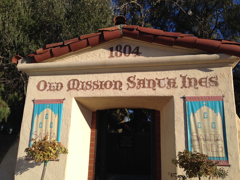 old mission santa ines entrance