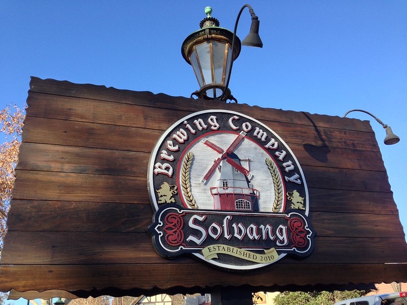 solvang brewing company sign