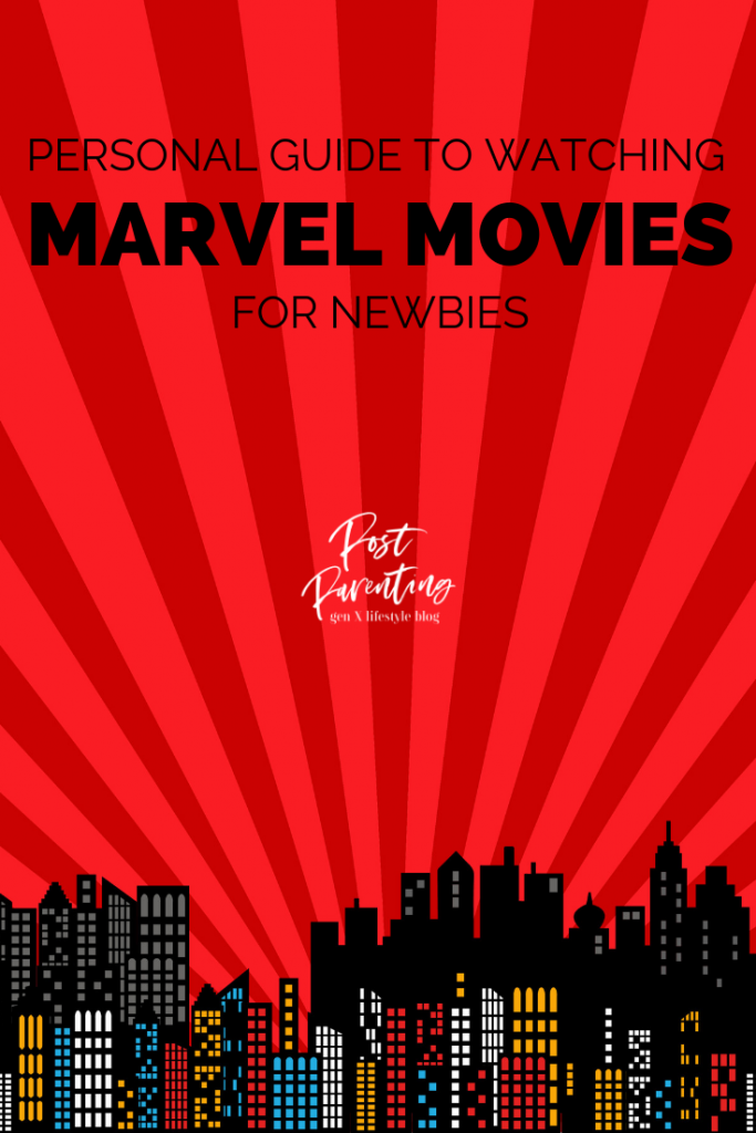 guide to watching marvel movies - pinterest image